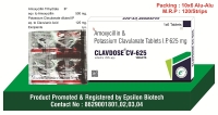 Clavdose CV 625 New aprovel